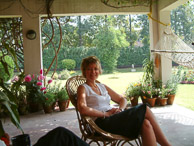 Delhi - Louise relaxes