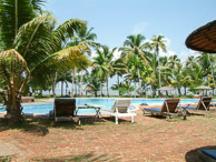 Kerala - The pool and the tree of death (far left foreground)