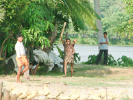 Kerala - Back water tour - Cricket fever (before India lost)